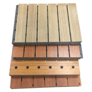 Sound Absorption Natural Grooved Acoustic Panel