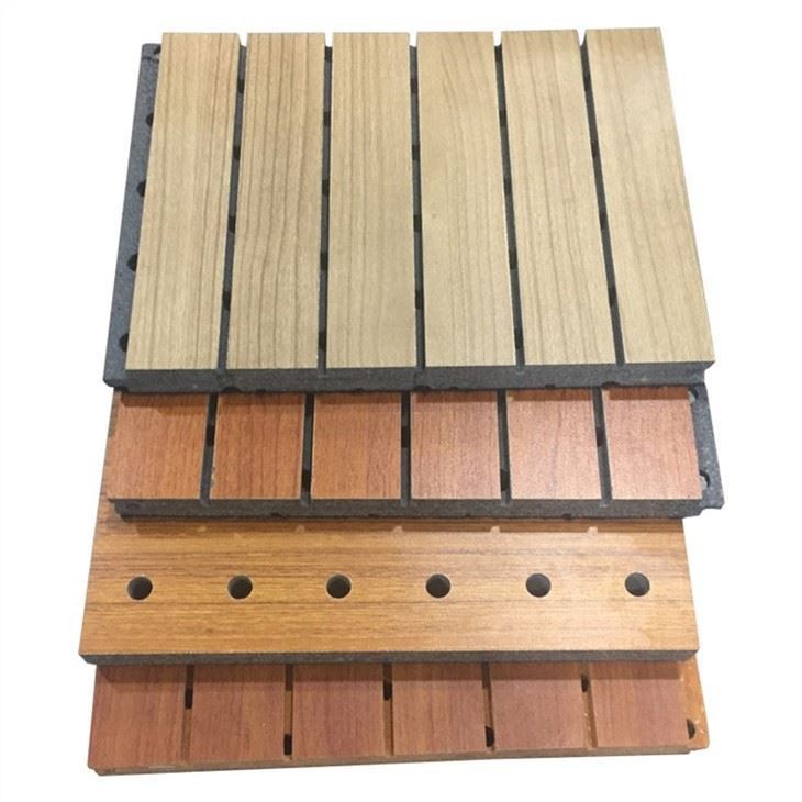Sound Absorption Natural Grooved Acoustic Panel
